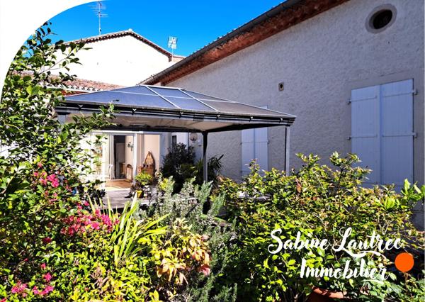 Réalmont (81120) Maison avec Terrasse de 223 m² + local commercial loué (1340€/mois)