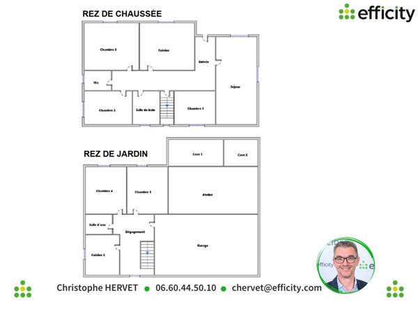 Maison 6 pièces - 144 m² Exclusivité efficity