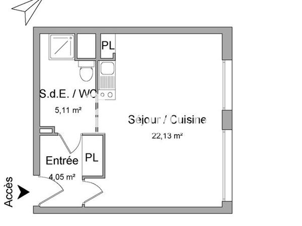 Location Studio 31.29 m² - 6 RUE LOUIS NAPOLEON BONAPARTE Saint Leu La Foret 95320