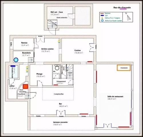 Murs commerciaux 211 m2 Restaurant + Appartement