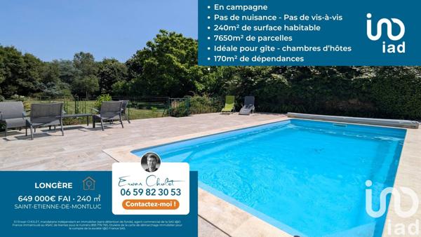 Maison à vendre 6 pièces 240 m² Saint-Étienne-de-Montluc