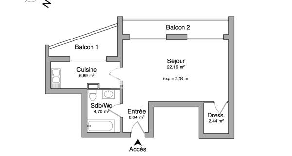 Location Studio 38.83 m² - Gex 01170