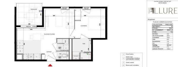 Appartement (neuf) à vendre 2 pièces 43 m² Genas