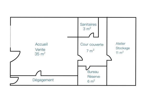 Local commercial à vendre 