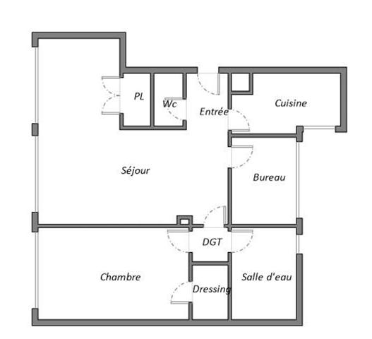 Appartement 3 pièces 68,36 m² NEUILLY SUR SEINE  699000 Euro