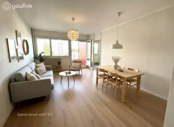 Appartement de 84 m², 3 chambres, balcon et parking