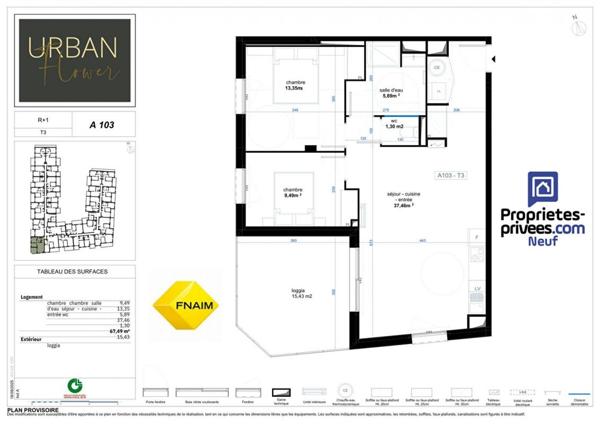FRAIS DE NOTAIRE OFFERTS  pour cet Appartement  3 pièce(s)  à NARBONNE