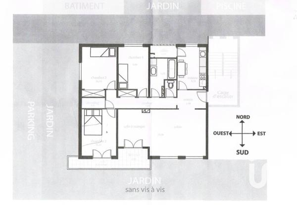Appartement à vendre 4 pièces 89 m² Bailly