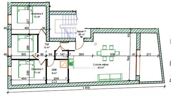Appartement 3 chambres