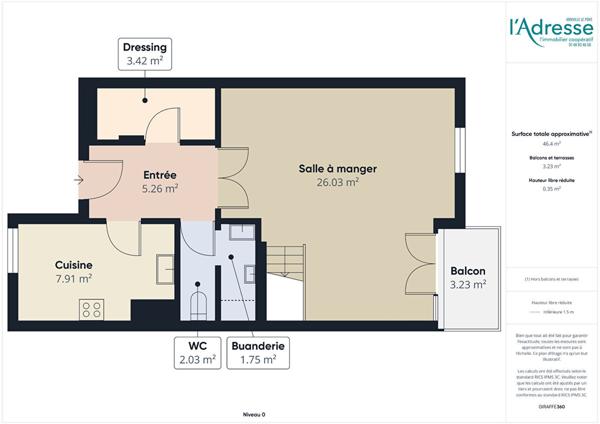 Appartement 4 pièce(s) duplex 85.2m²