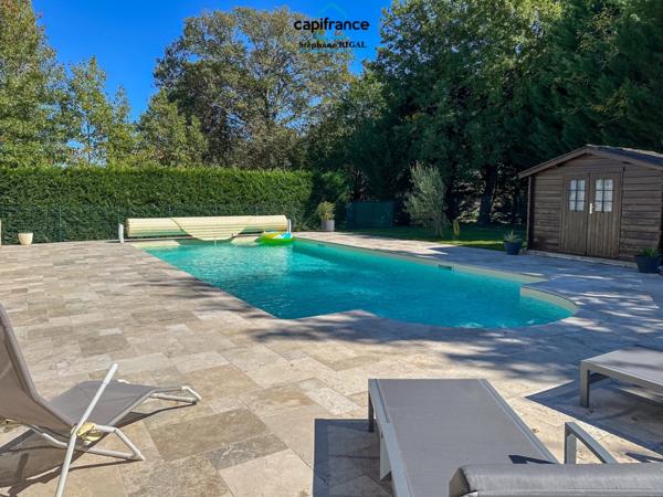 Dpt Lot et Garonne (47), à vendre SAINT SYLVESTRE SUR LOT maison P6 de 130 m² avec piscine - Terrain de 3186 m²