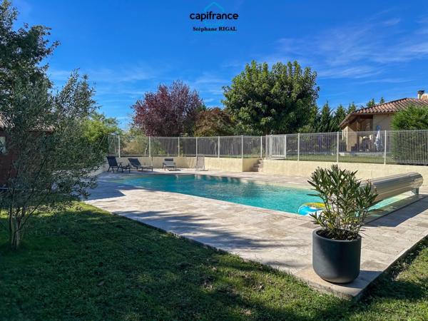 Dpt Lot et Garonne (47), à vendre SAINT SYLVESTRE SUR LOT maison P6 de 130 m² avec piscine - Terrain de 3186 m²