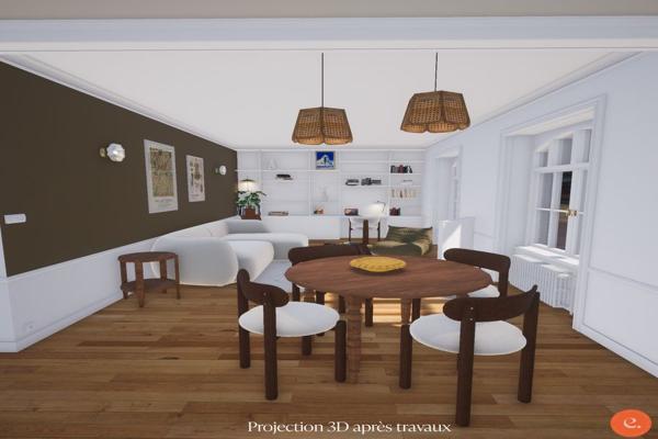 LE VASTE APPARTEMENT BOURGEOIS À RESTAURER, À 10 MIN A PIED DU CENTRE HISTORIQUE. - A QUIMPER Quimper PROCHE CENTRE