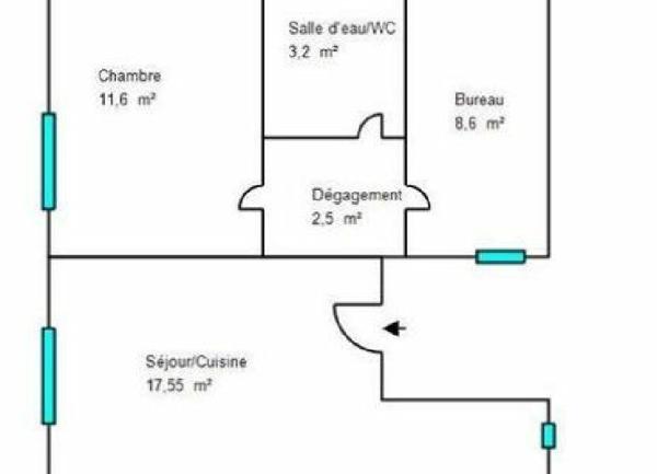 Appartement à louer  1 pièce • 43 m2 Mende