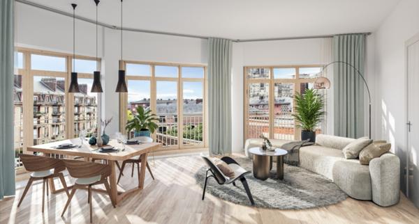 Appartement 3 pièce(s)  62 m²