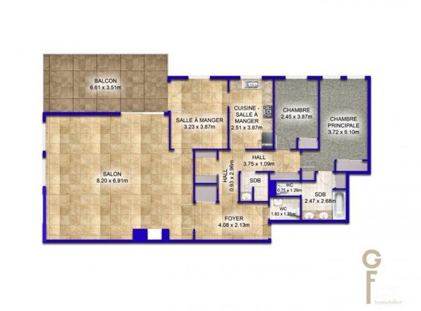 T3 Marcq-en-Baroeul 128 m²