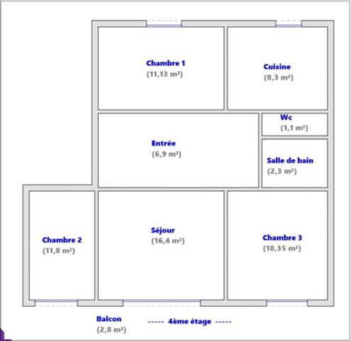 Appartement à louer 4 pièces CHATILLON (92)
