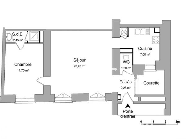 Location Appartement 2 pièces 48.36 m² - 53 RUE DES PONTS Nancy 54000