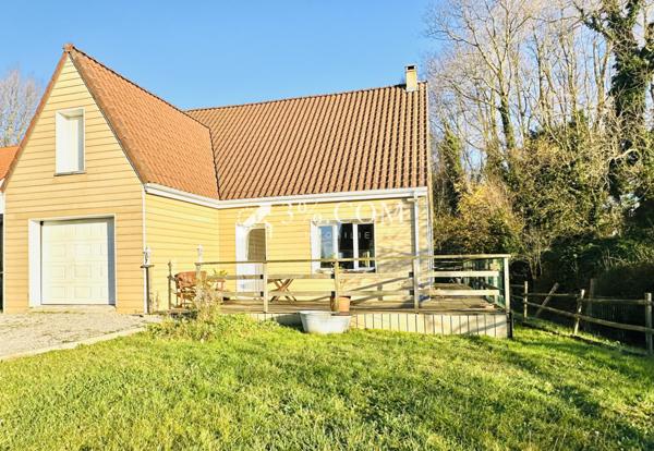 Maison récente avec garage et jardin proche plage Ambleteuse (62164)