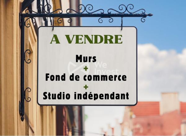 Commerce (murs + fonds) avec studio