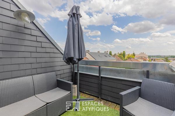 Appartement sous combles avec terrasse quartier Sablon