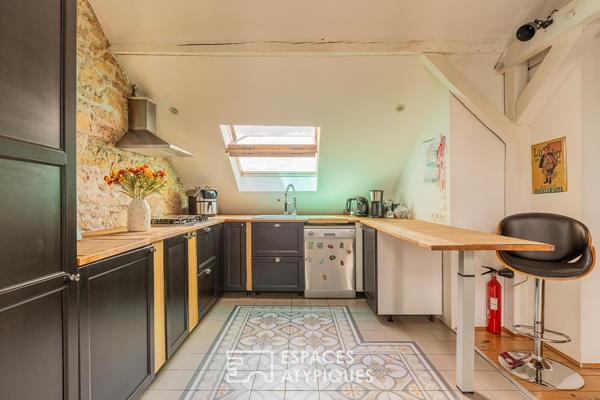 Appartement sous combles avec terrasse quartier Sablon