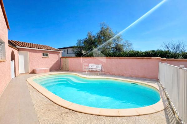 A vendre -Perpignan - Parc Ducup-Mas Bedos- Villa 4 faces - Plain pied- Piscine - Jardin
