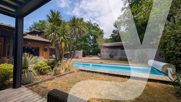 Propriété d'exception Lège-Cap-Ferret avec lodge indépendant et piscine chauffée - 33950 Lège-Cap-Ferret - Réf 87133418