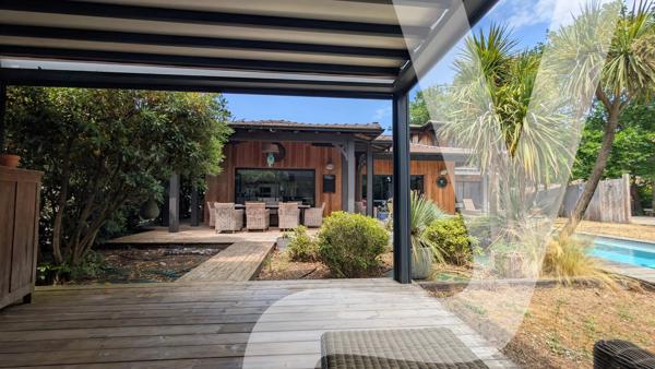 Propriété d'exception Lège-Cap-Ferret avec lodge indépendant et piscine chauffée - 33950 Lège-Cap-Ferret - Réf 87133418