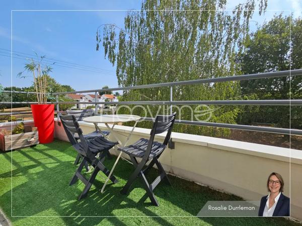 Appartement T2 avec balcon, ascenseur et 2 stationnements