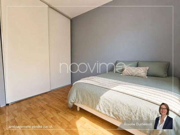 Appartement T2 avec balcon, ascenseur et 2 stationnements