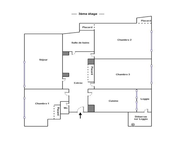 Appartement 4 pièces - 84 m² Exclusivité efficity