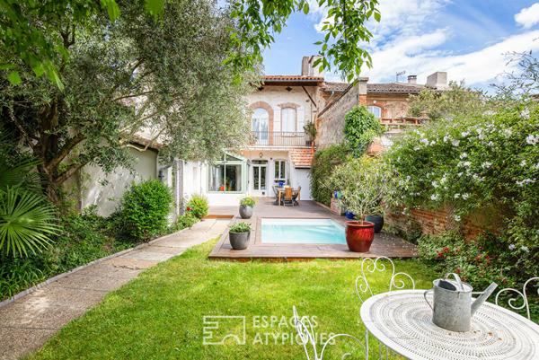 Maison de caractère au centre-ville de Grenade avec jardin et piscine