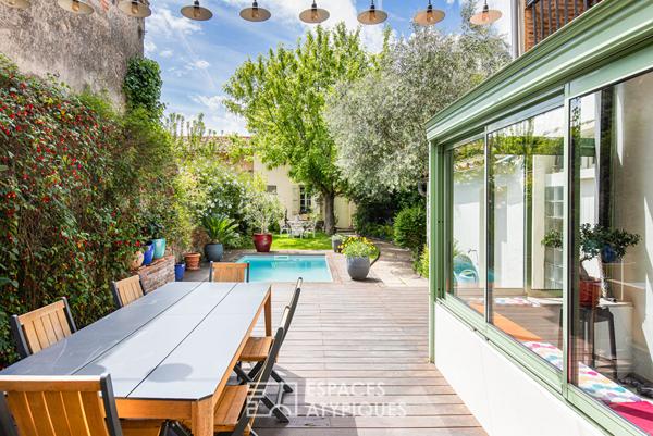 Maison de caractère au centre-ville de Grenade avec jardin et piscine