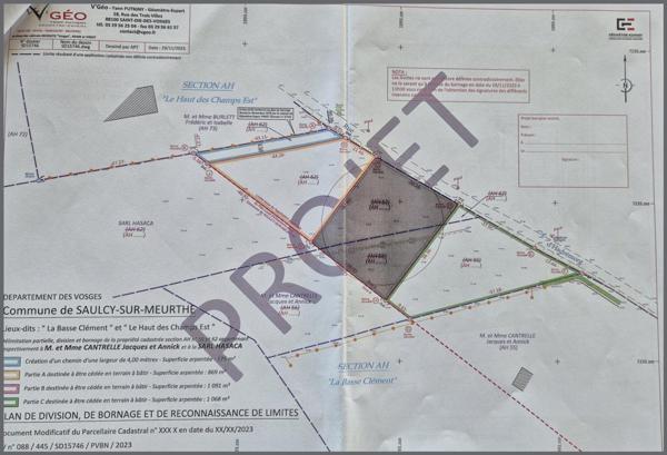 Belle parcelle à batit saulcy/Meurthe