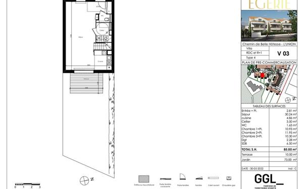 Maison à vendre    4 pièces • 87,96 m2 L'Union