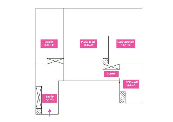 Appartement à vendre 2 pièces 54 m² Nantes