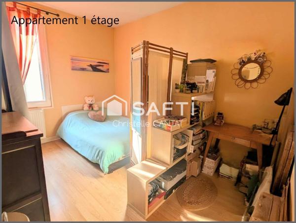 Maison composée de 3 appartements. Un duplex, 2F3.