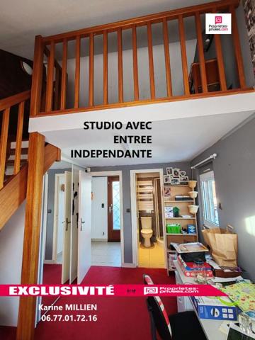 SAINT LUBIN DES JONCHERETS 28350 Maison individuelle sur sous-sol total + studio aménagé - 1 étage - 4 chambres - Terrain - 270 000  HAI