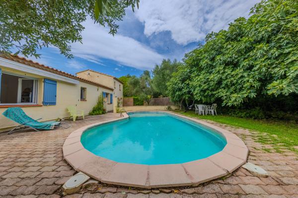 Sommières (30250) Sommières, maison T5 PLAIN PIED SUR PARCELLE DE 753 M2 piscine, garage.