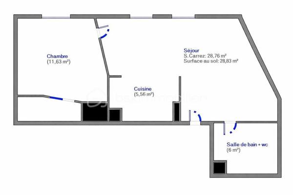 Appartement de 52 m²