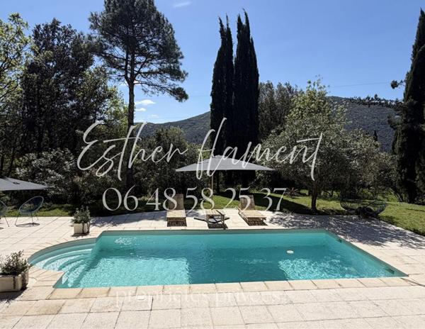 Propriété d'exception style Riviera 235 m², vue panoramique Cévennes, piscine chauffée, terrain 1 ha ? Saint-Ambroix / Alès