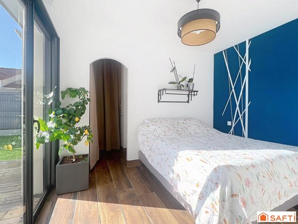 Maison contemporaine – 4 chambres – Garage – À proximité des plages