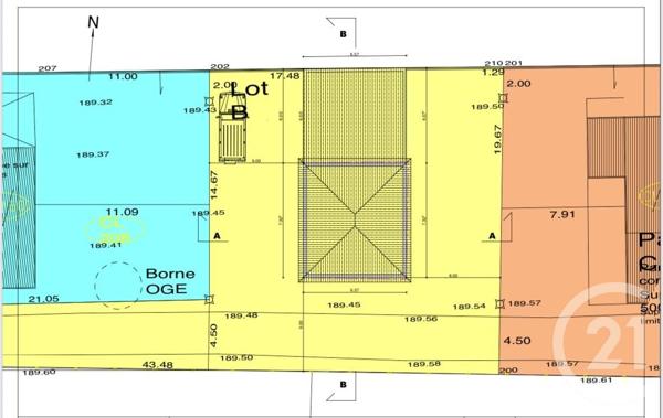 Terrain à vendre  474 m2 DECINES CHARPIEU - 69
