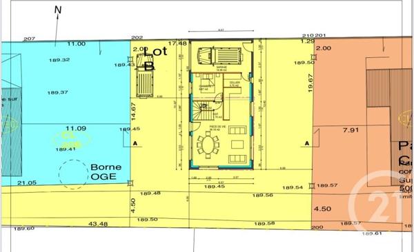 Terrain à vendre  474 m2 DECINES CHARPIEU - 69