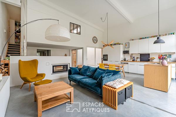 Loft avec jardin en coeur de ville