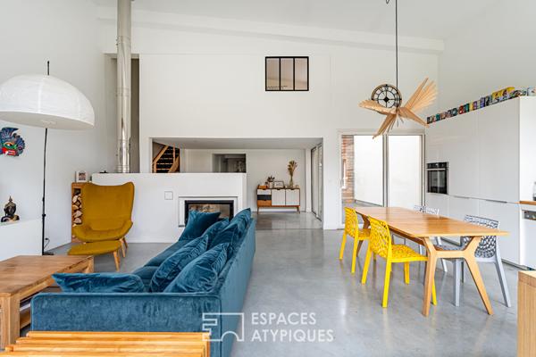 Loft avec jardin en coeur de ville
