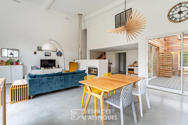 Loft avec jardin en coeur de ville