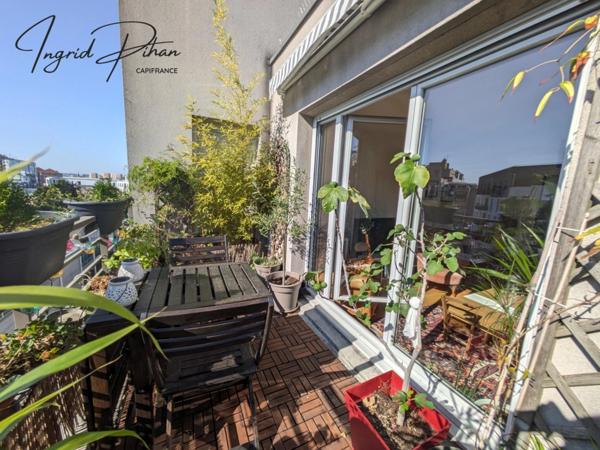 Appartement à vendre 3 pièces - Dernier Etage + Balcon - Triangle d'Or de PANTIN (93)