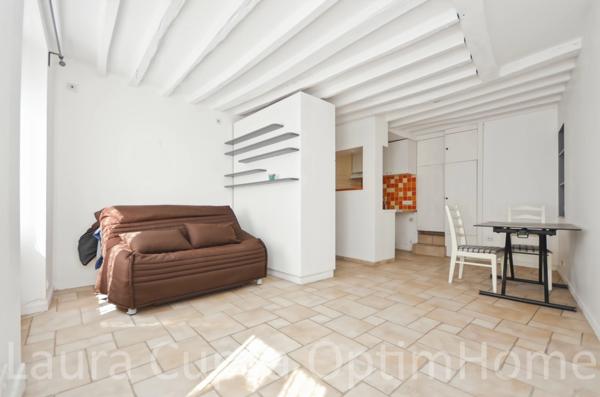 FONTENAY-AUX-ROSES HYPER CENTRE, 15 MIN RER, STUDIO 24,81 M², CAVE, COUR COMMUNE